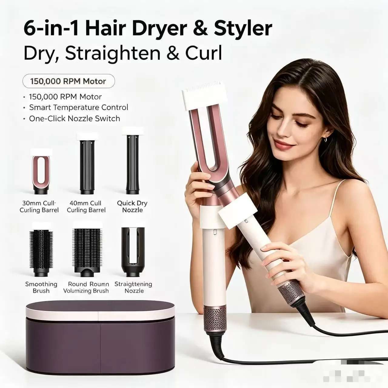 2026 HS09 전문가용 올인원 헤어 스타일링기, 휴 - Foldable Travel Hair Dryer Brushless 리뷰 및 가격