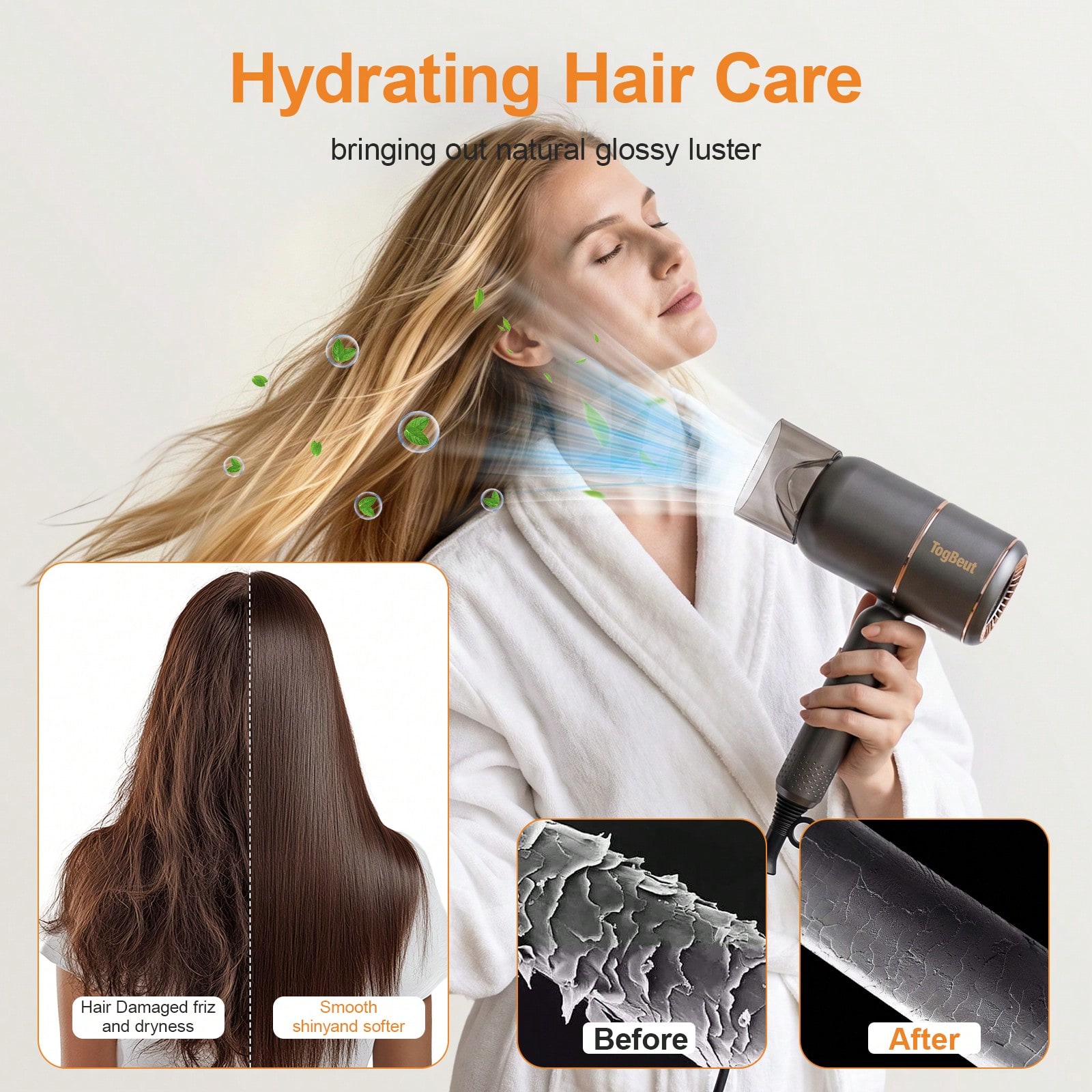 전문용 음이온 헤어 드라이어, 1800W 고속 전문가용 - Hair Blow Dryer Low Noise Powerful 리뷰 및 가격