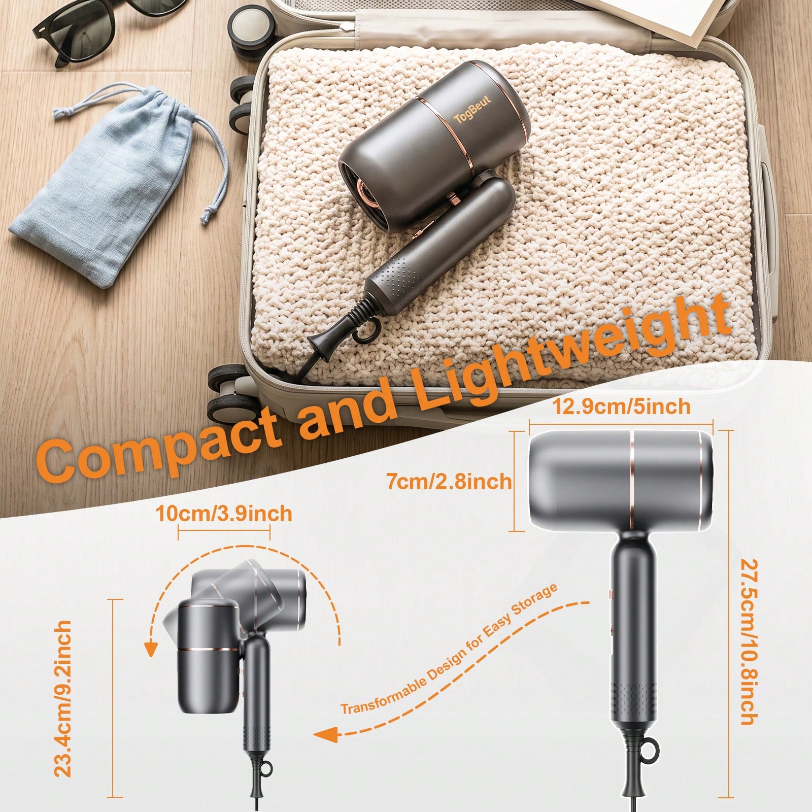 전문용 음이온 헤어 드라이어, 1800W 고속 전문가용 - Hair Blow Dryer Low Noise Powerful 리뷰 및 가격