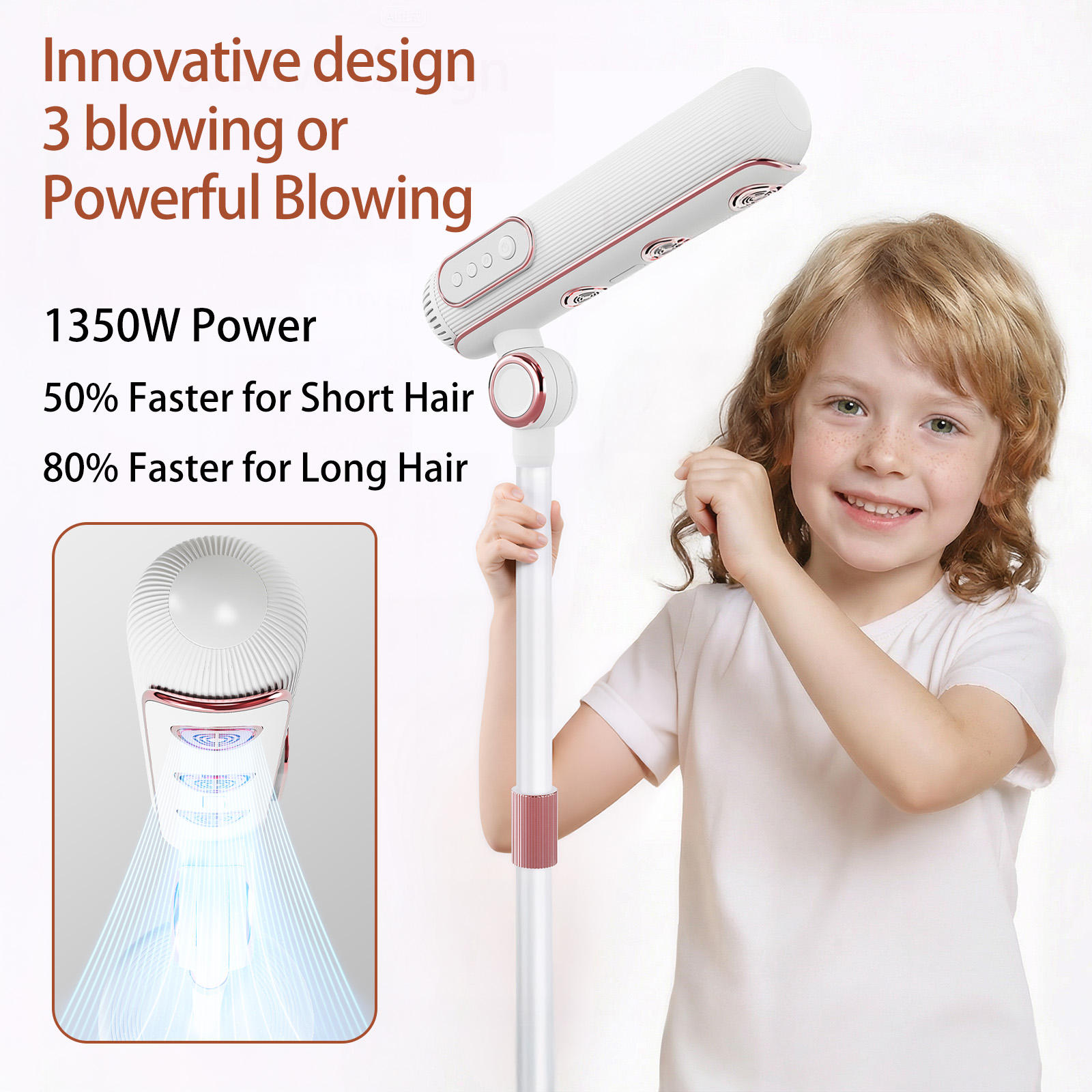 핸즈프리 플로어 스탠드 헤어 드라이어 360도 회전 지 - Hair Dryer Stand Hands Free Floor 리뷰 및 가격