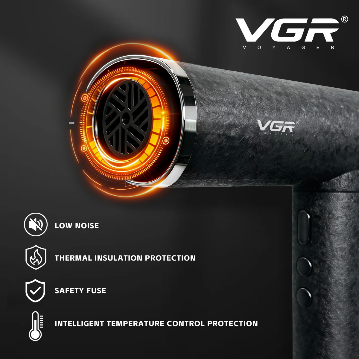 VGR 업그레이드됨 헤어 드라이어 전문가용 강력한 헤어 - Hair Blow Dryer Low Noise Powerful 리뷰 및 가격