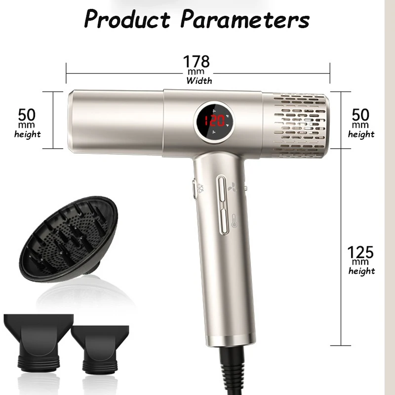 LCD 디스플레이가 있는 고속 헤어드라이어, 11000 - High Speed Hair Dryer Brushless 110000Rpm 리뷰 및 가격
