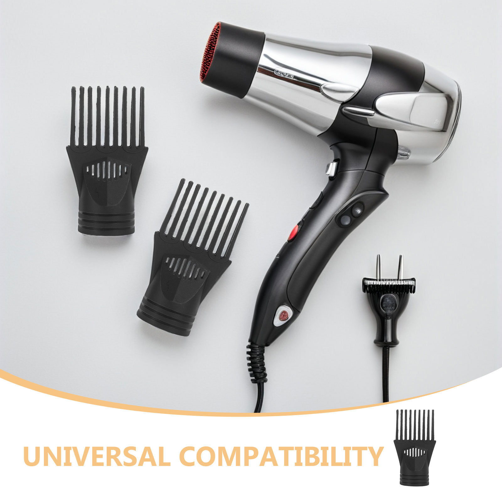 헤어 드라이어용 집중 노즐 3개 세트, 플라스틱 재질, - Hair Dryer Styling Comb Attachment 리뷰 및 가격