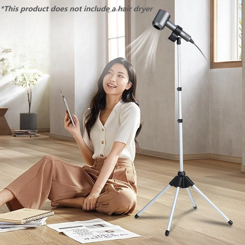 휴대용 헤어드라이어 홀더, 수직 조절 가능 랙, 바닥  - Hair Dryer Stand Hands Free Floor 리뷰 및 가격