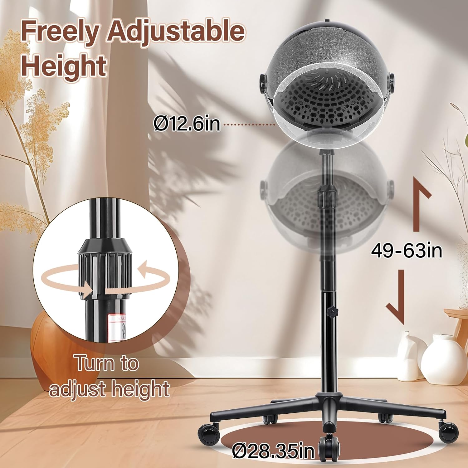 후드형 헤어 드라이어 전문가용 스탠딩 타이머 설정 터치 - Hair Salon Hood Dryer Professional 리뷰 및 가격