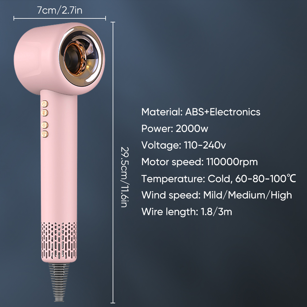 헤어 도구 이온 헤어 드라이어 전문가용 브러시리스 모터 - High Speed Hair Dryer Brushless 110000Rpm 리뷰 및 가격