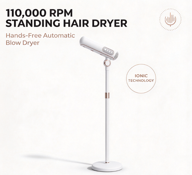 전문용 수직형 헤어 드라이어, 양손 자유롭게 사용할 수 - Hair Dryer Stand Hands Free Floor 리뷰 및 가격