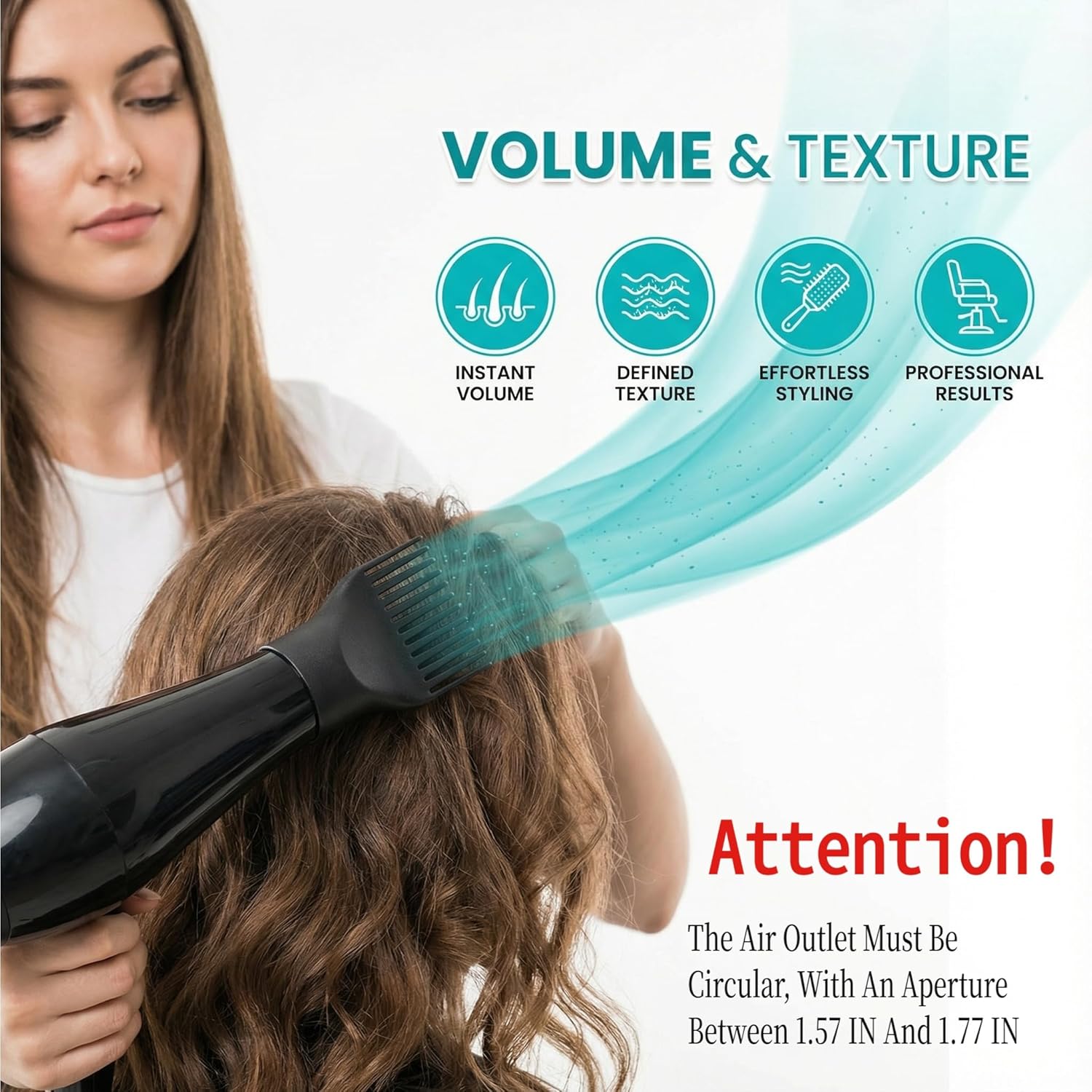유니버설 블로우 드라이어 콤 어태치먼트, 노즐 살롱 헤 - Hair Dryer Styling Comb Attachment 리뷰 및 가격