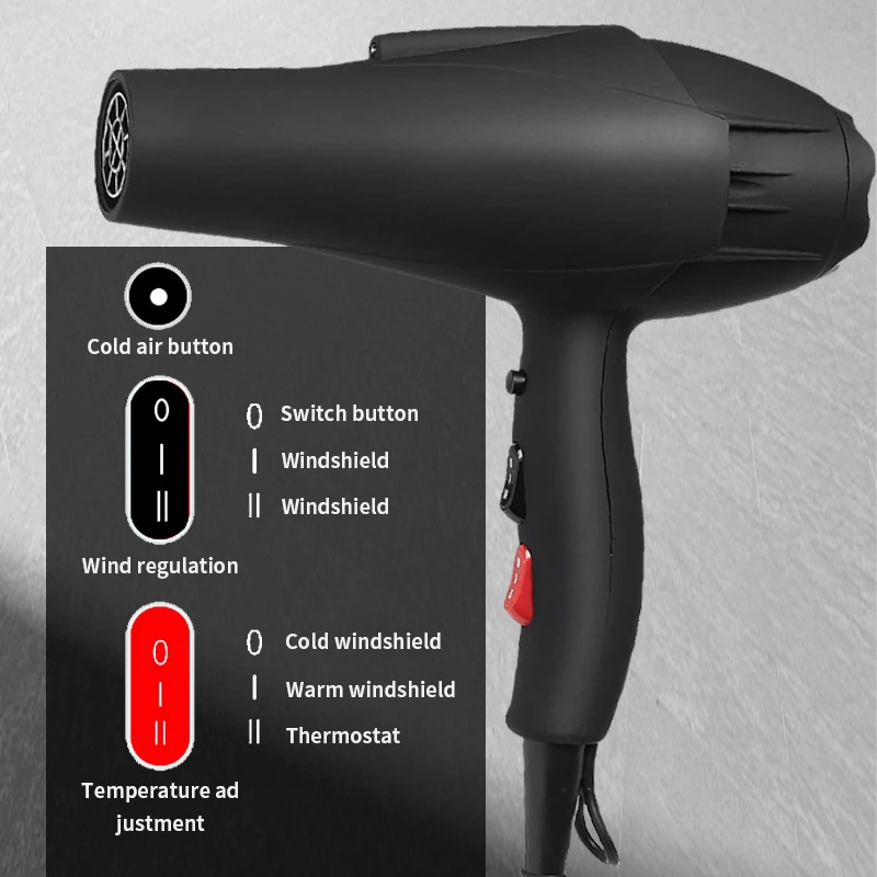 노즐이 있는 고출력 전문 헤어 드라이어, 음이온 고속  - Hair Blow Dryer Low Noise Powerful 리뷰 및 가격