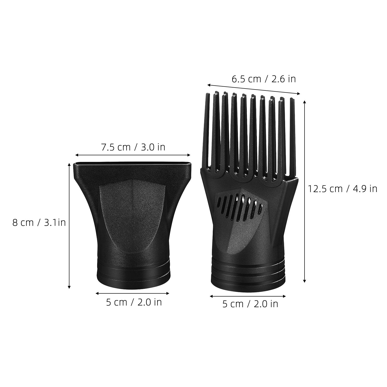 5개 세트 헤어 드라이어 액세서리, 빗 모양 노즐 포함 - Hair Dryer Styling Comb Attachment 리뷰 및 가격